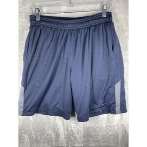 Nike Mesh Basketball Shorts Blue Size L Dri-Fit pockets Elastic Waist Performanc